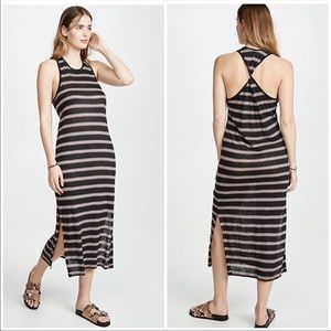 Joie Brellen Twist Back Linen Tank Midi Dress XS
